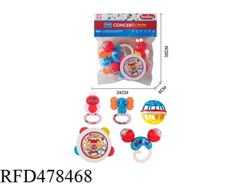 BABY RATTLE 5PCS