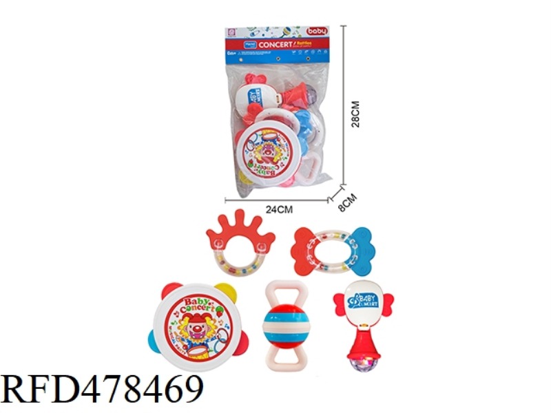 BABY RATTLE 5PCS