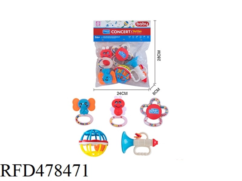 BABY RATTLE 5PCS