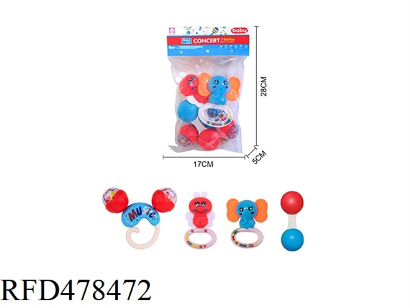 BABY RATTLE 4PCS