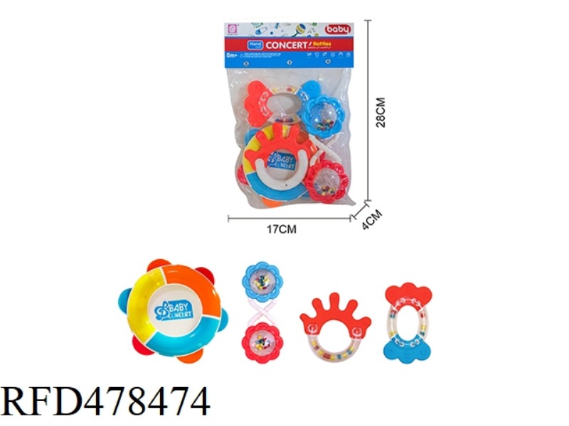 BABY RATTLE 4PCS