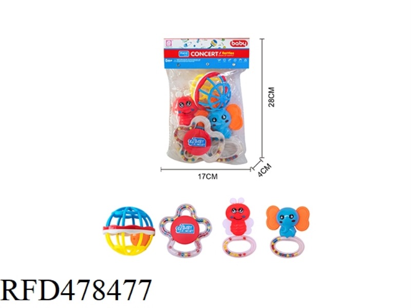 BABY RATTLE 4PCS