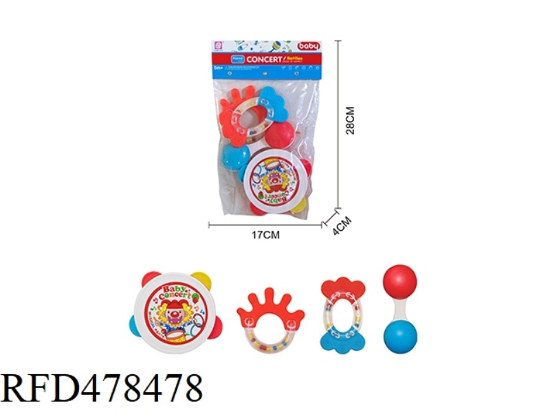 BABY RATTLE 4PCS