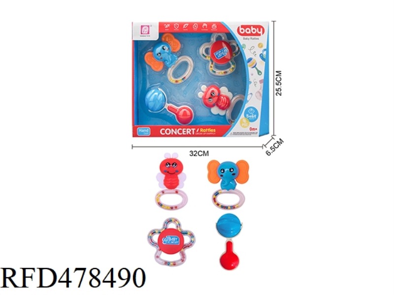 BABY RATTLE 4PCS