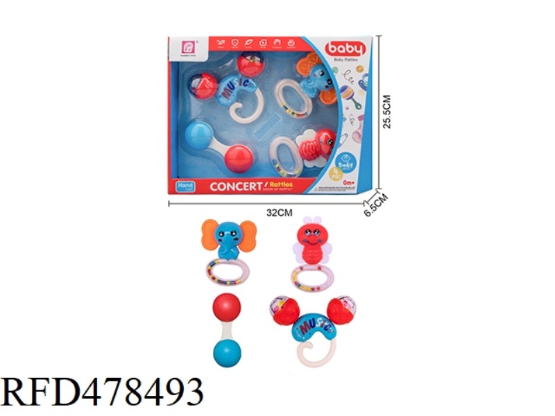 BABY RATTLE 4PCS