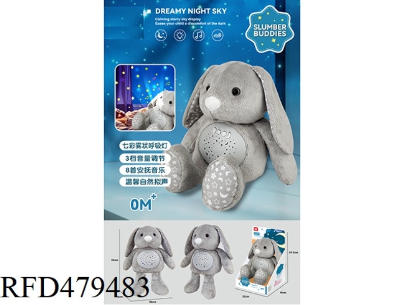 RABBIT SOOTHES COLORFUL PROJECTION