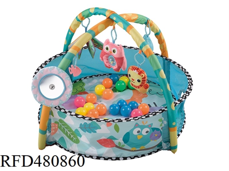 ROUND FENCE PLAY MAT+30 OCEAN BALLS