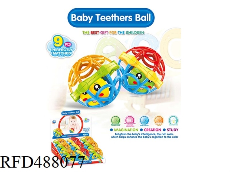 SOFT,PLASTIC,EXERCISE,BALL,9PCS
