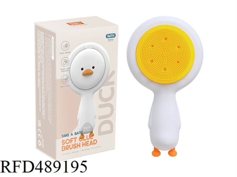 COLL DUCK MASSAGE COMB (TPE FINE BRUSH HEAD)