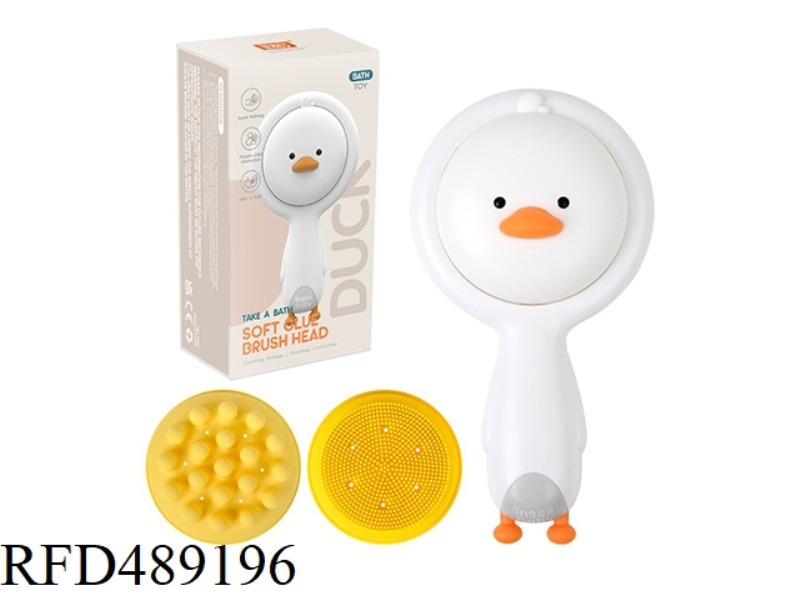 COLL DUCK MASSAGE COMB (2 BRUSH HEADS)