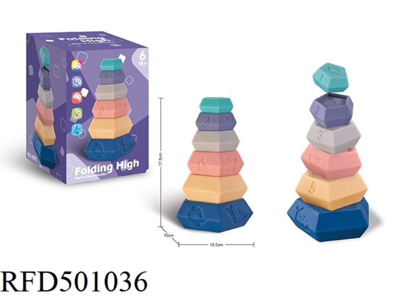 SOFT GLUE PENTAGONAL STACK STACK HIGH