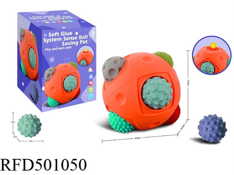 SENSORY BALL PIGGY BANK