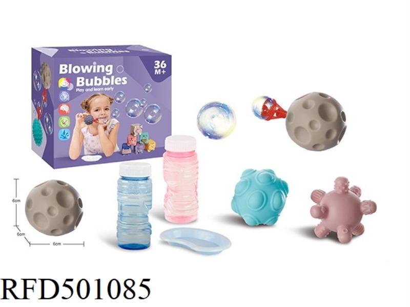 THE SENSING BALL BLOWS BUBBLES