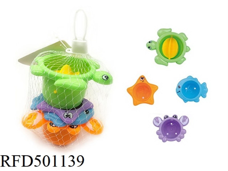 OCEAN BATH STACK CUP 4-PIECE SET