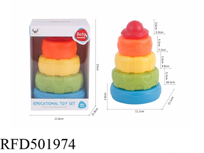 MODULAR RAINBOW JENGA