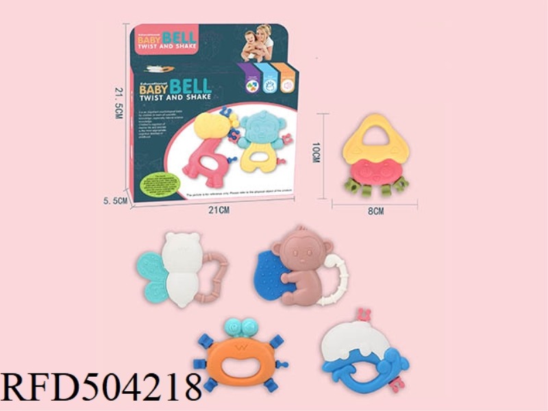 FRESH COLOR RATTLE 5 PIECE SET (POTABLE)