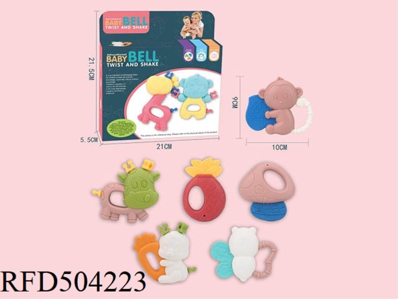 FRESH COLOR RATTLE 6-PIECE SET (BOILED)