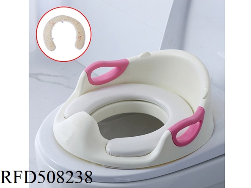 TOILET SEAT RING (PVC+ COTTON PAD)