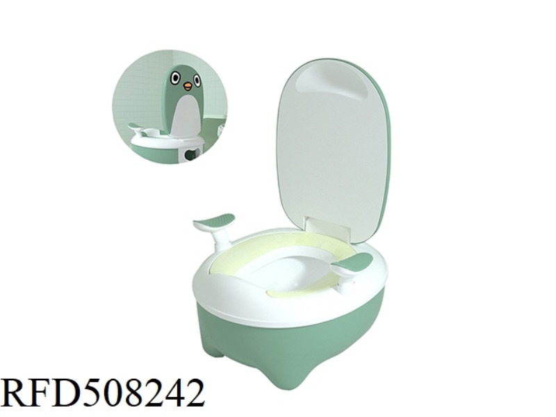 PENGUIN TOILET SEAT (PVC LEATHER CUSHION)