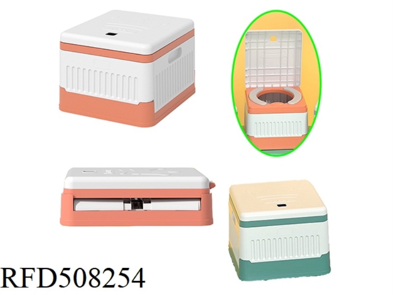 PORTABLE OUTDOOR FOLDING TOILET FOR CHILDREN (PU PAD)