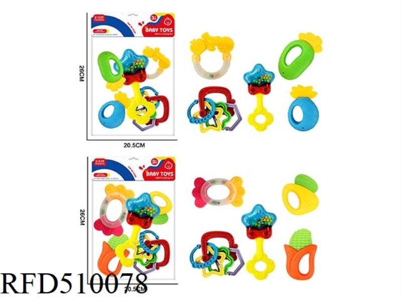 10 PIECES BABY RATTLE GUMS