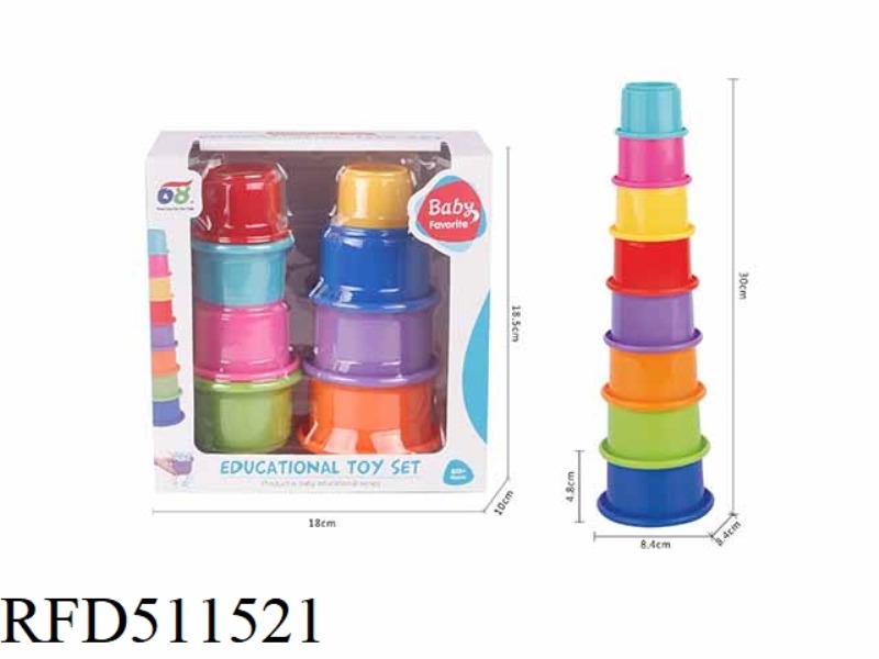 RAINBOW-COLORED JENGA