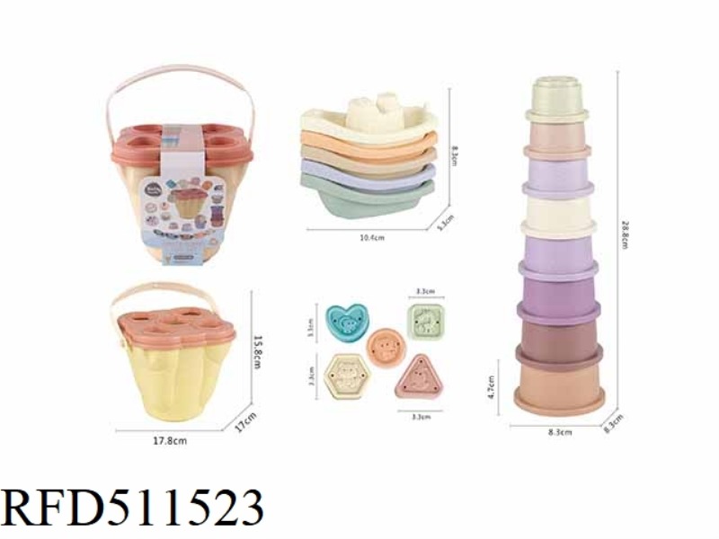 BATHROOM STRAW PORTABLE BUCKET BABY SET