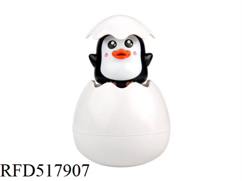 PENGUINS PLAY WITH THEIR EGGS