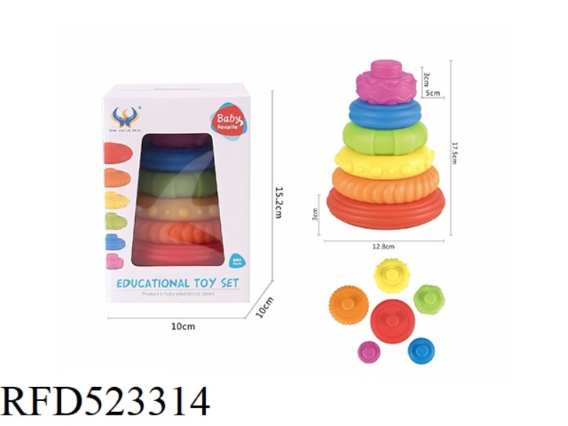RAINBOW-COLORED TEXT AND TEXT OVERLAPPING CIRCLES