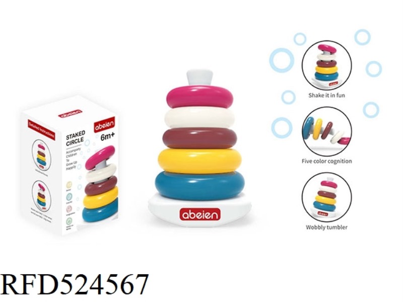 RAINBOW JENGA CIRCLE