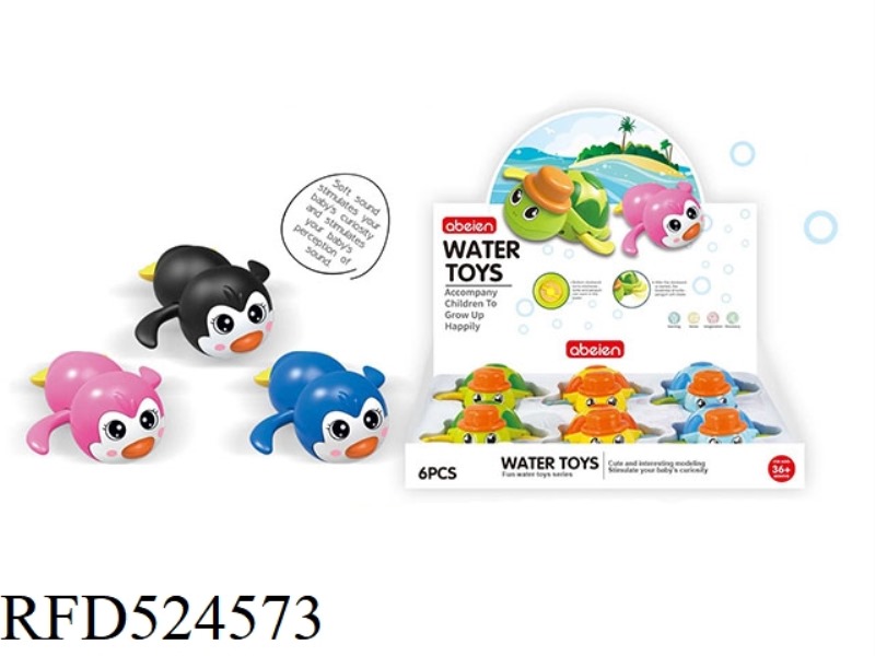 3-COLOR SPLASHING PENGUIN /6PCS
