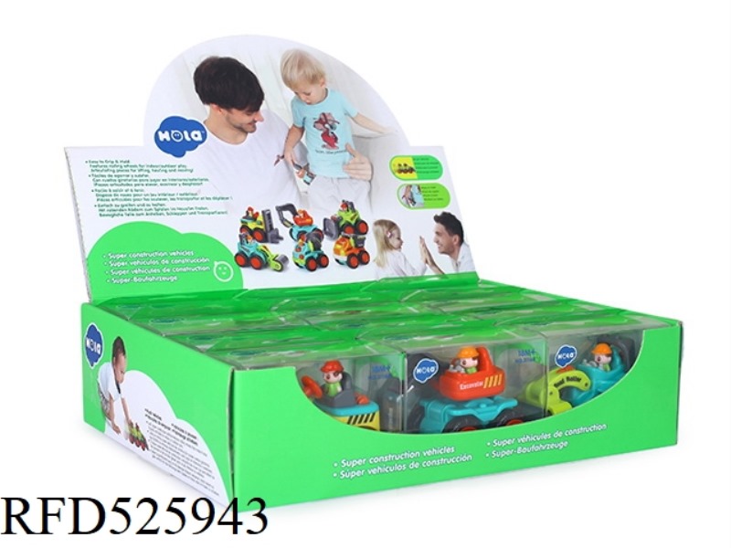 POCKET ENGINEERING CAR (TAXI 12 PIECES WITH PET TRANSPARENT BOX)