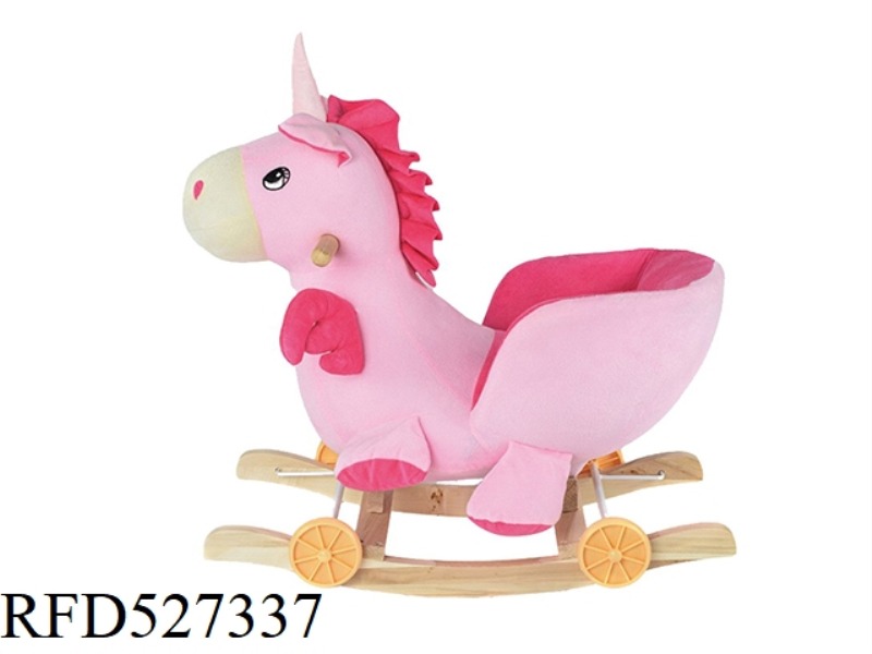PINK UNICORN ROCKING CAR
