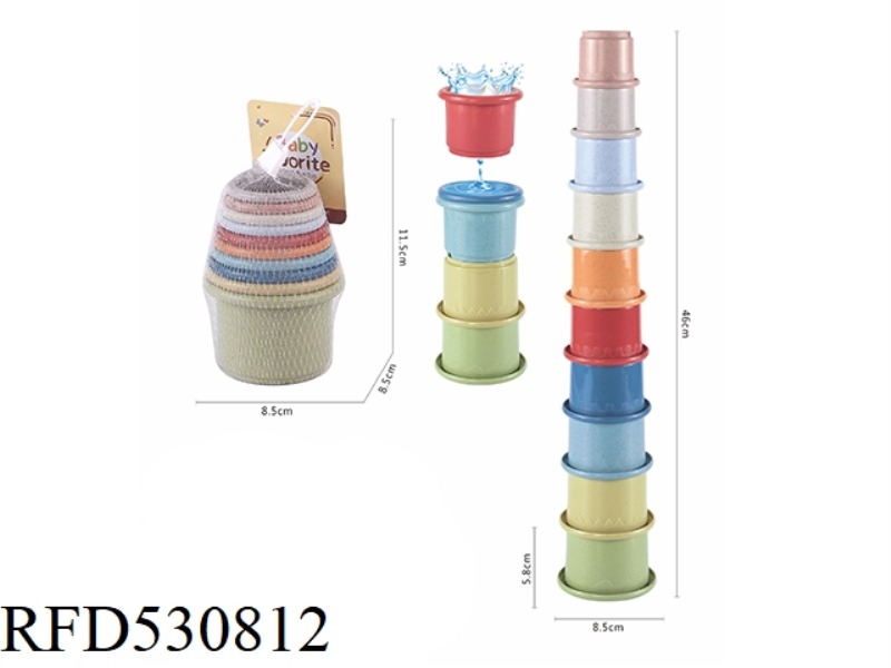 ROUND STRAW STACK CUP