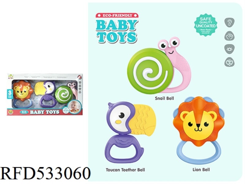 DENTAL GLUE RATTLE 3 PIECES