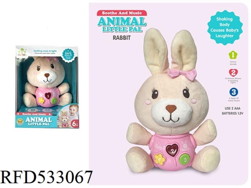 FLUFFY SOUND AND LIGHT SOOTHE THE RABBIT