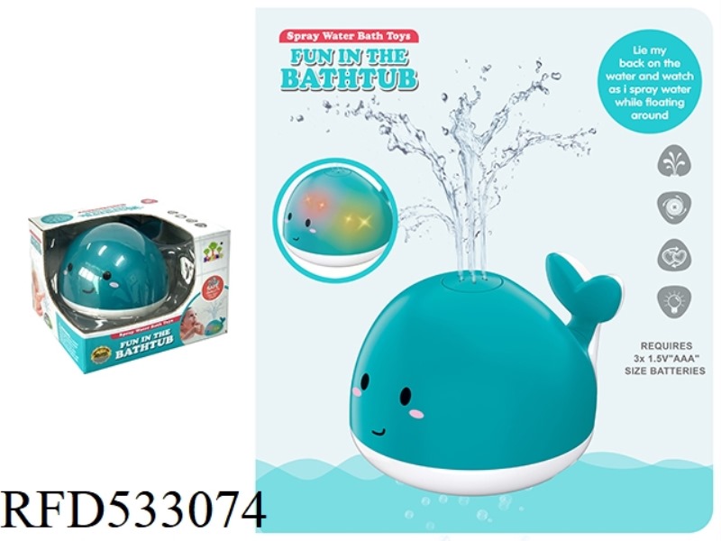INDUCTION WATER JET GLOW WHALE (BLUE)