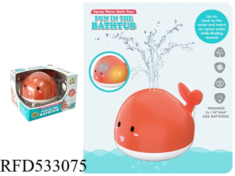 INDUCTION WATER JET GLOW WHALE (RED)