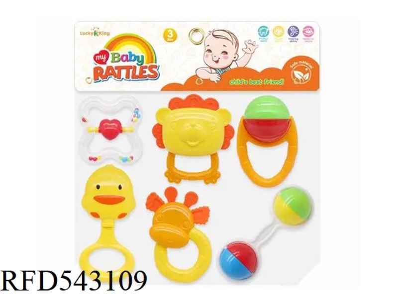 BABY RATTLE (6-PIECE SET)