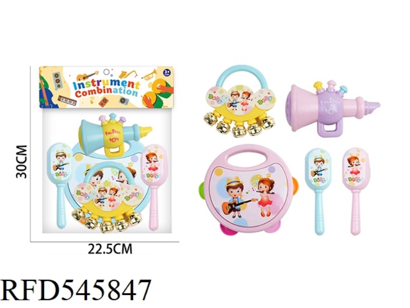 BABY MUSICAL INSTRUMENT SET HAND CLAPPING RING RING SET