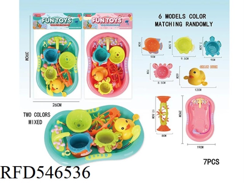 SMALL BATHTUB SPLASH SET