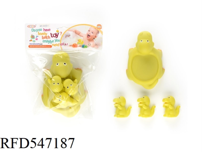 FOUR MALE AND FEMALE DINOSAURS