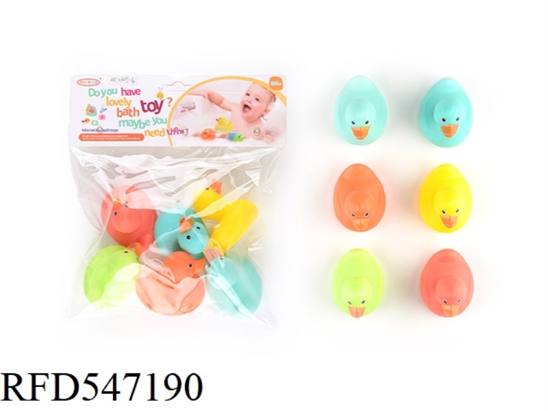 6 MOLDED DUCKS