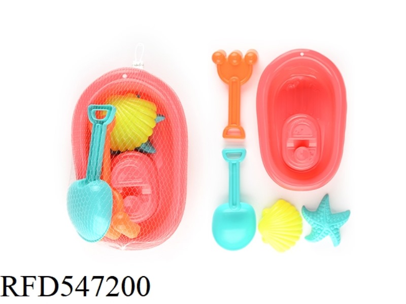 FIVE BEACH TOYS