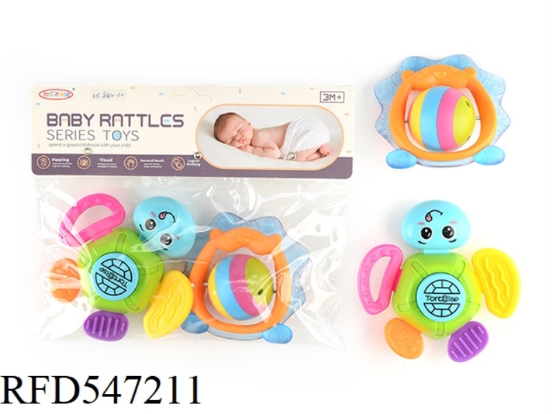 2 BABY RATTLES