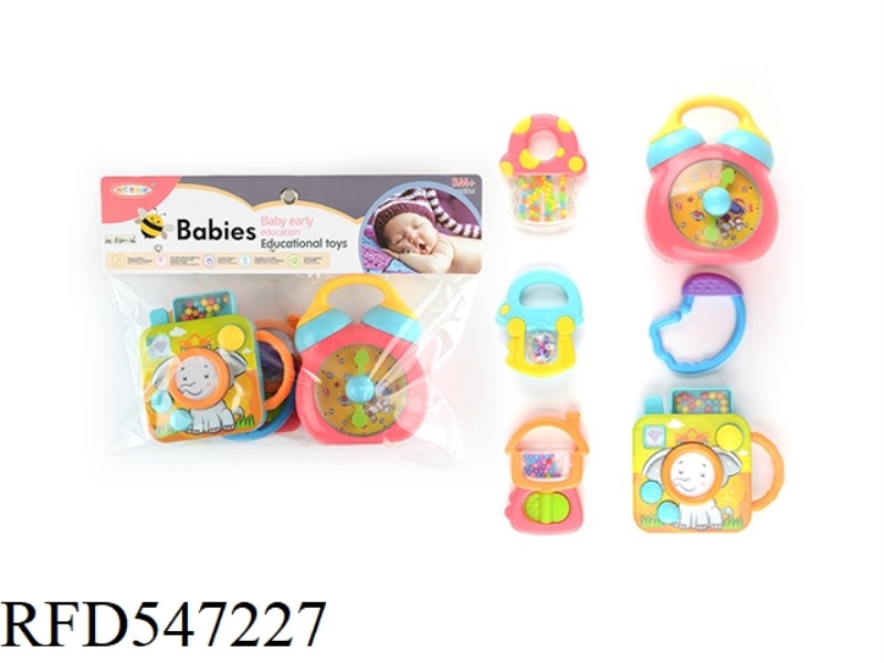 6 BABY PUZZLE RATTLE SET