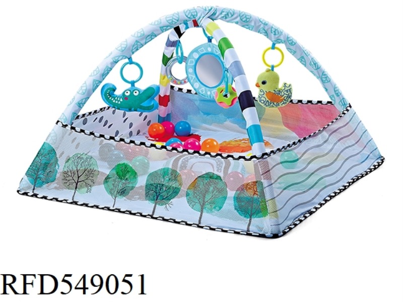 COLOR 4 SQUARE FENCE 2 IN 1 20 OCEAN BALLS