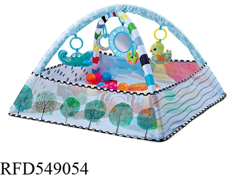 COLOR 4 SQUARE MESH 2-IN-1 20 OCEAN BALL SUPER SOFT PILLOW BAG