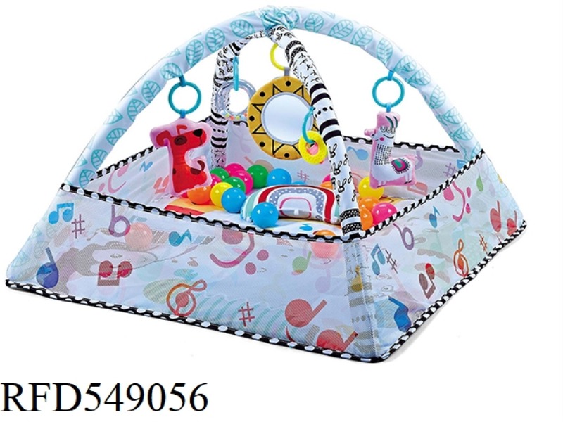 ANIMAL PINK FENCE 2-IN-1 20 OCEAN BALL SUPER SOFT PILLOW BAG