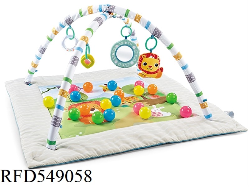GREEN GENEROUS FENCE GAME PAD 2-IN-1 20 OCEAN BALLS